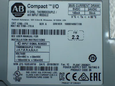 NEW ALLENBRADLEY 1769IT6