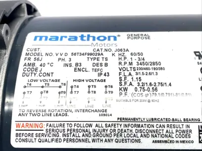 USED MARATHON V V D 56T34F99029 K, 056T34F99029