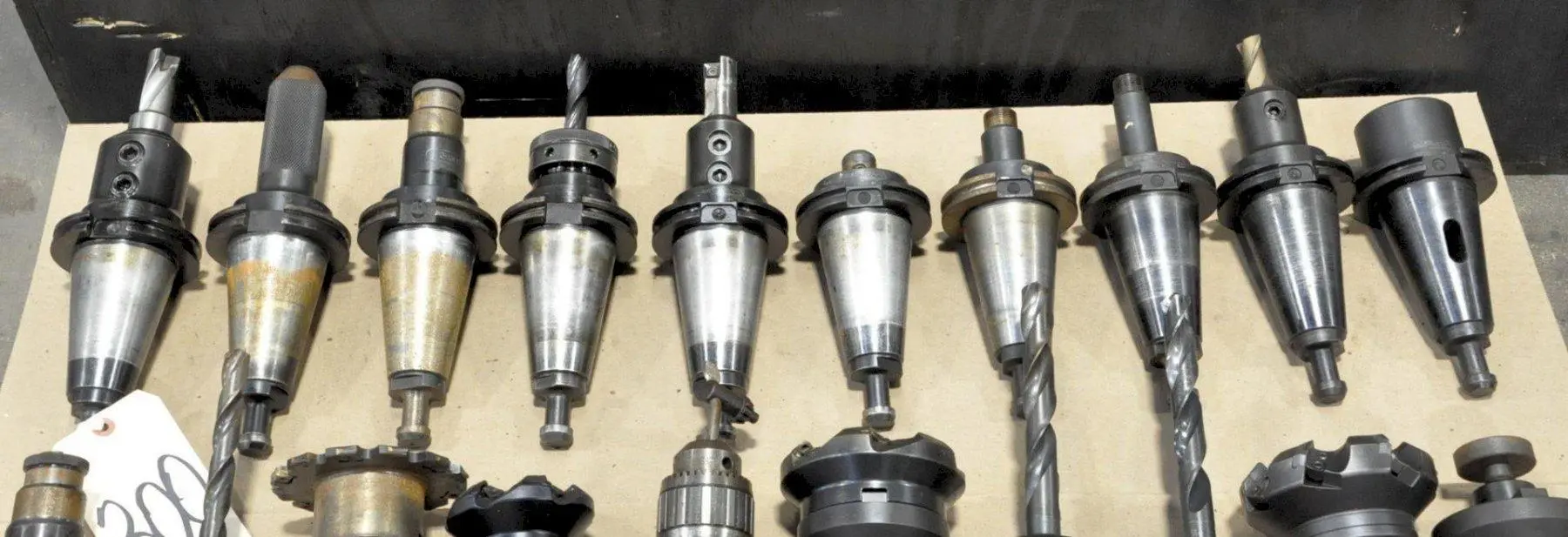(10) CAT50 TAPER TOOL HOLDERS. STOCK # 0951620