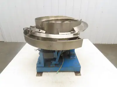 J&J Engineering V101 Vibratory Bowl Parts Feeder 115V Magnetic Coil Stainless