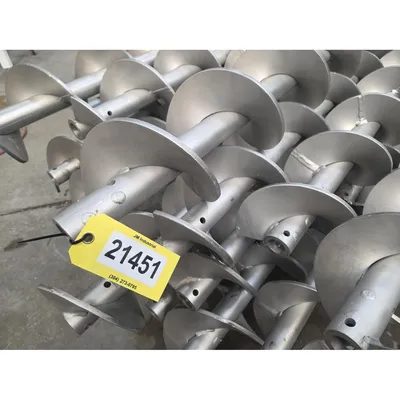 Surplus KWS Manufacturing 9" Stainless Steel Screw Auger w/ 3/8" flighting [LOT]