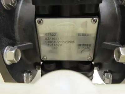 Sandpiper S10B1P2PPAS000 Pneumatic Diaphragm Air Pump 1" Non-Metallic Poly