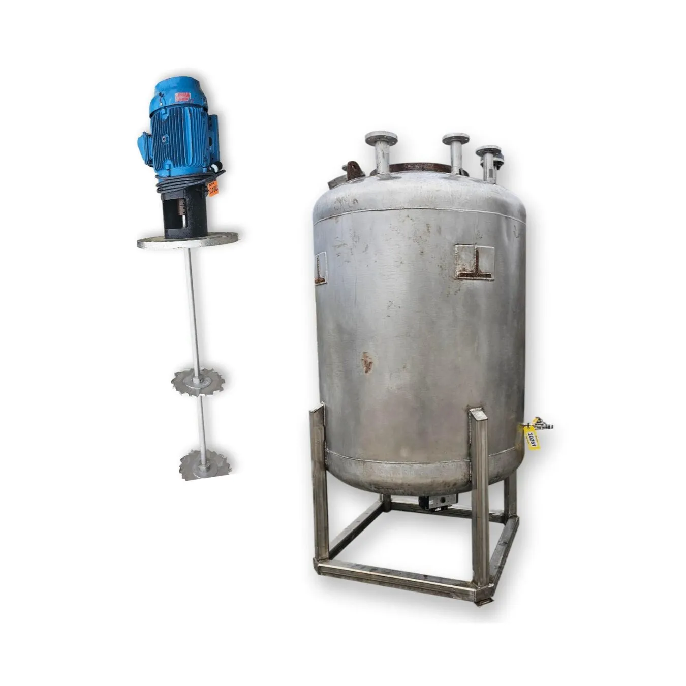 Used 316L Stainless Steel Reactor Pressure Rated Mix Tank - 590 Gal.