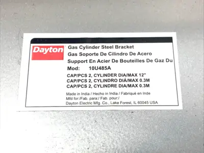 USED DAYTON CYLINDER BRACKET 24" STEEL