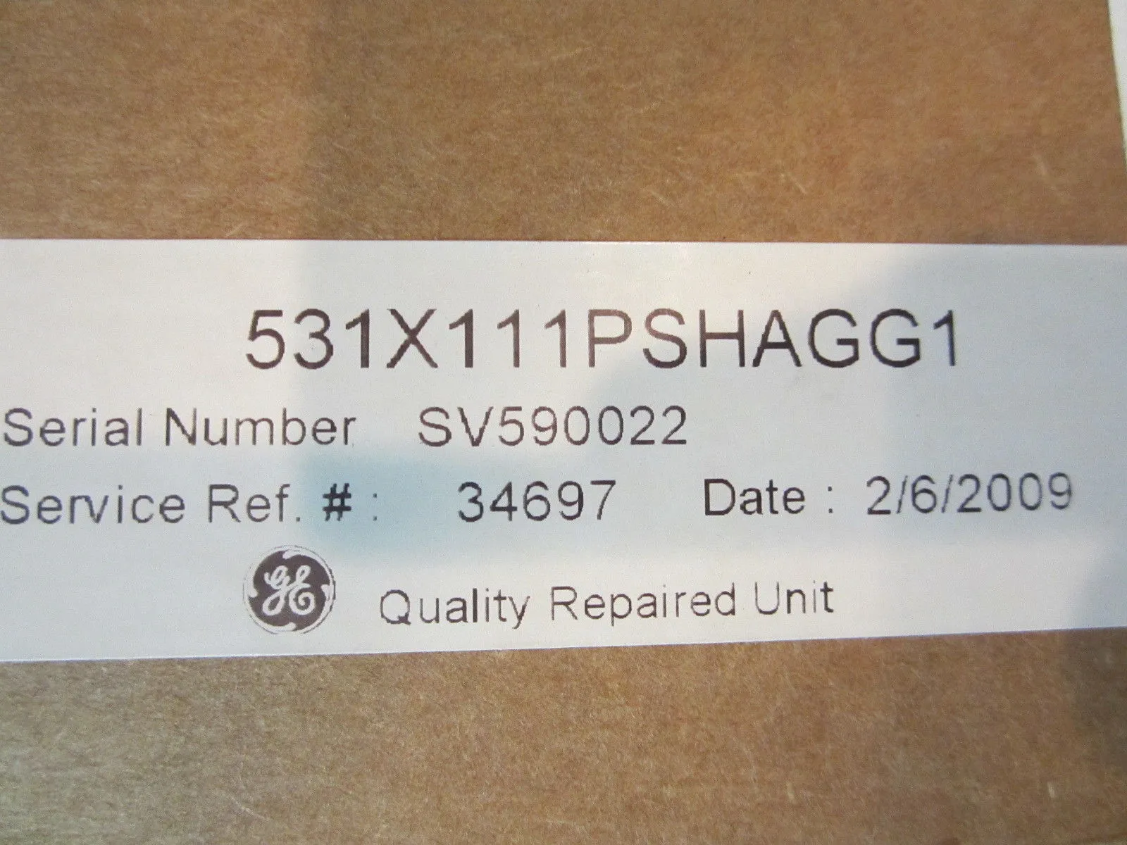 REFURBISHED GENERAL ELECTRIC GE 531X111PSHAGG1 POWER SUPPLY BOARD