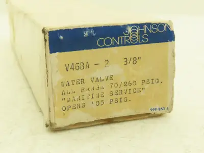 Johnson Controls V46BA-2 Water Valve 3/8" NPT 150 PSI Max Set 105# Range 70-260#