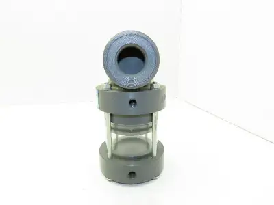 Plast-o-matic EA100V 1" Shutoff Valve Double Action Pneumatic Powered