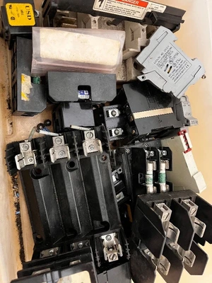 Assorted Electrical Fuse Holders and Disconnect Blocks Collection