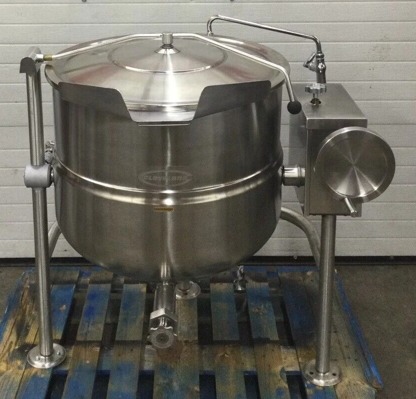 167-0262 Cleveland KDL40T 40-Gallon Manual Tilt Steam Kettle