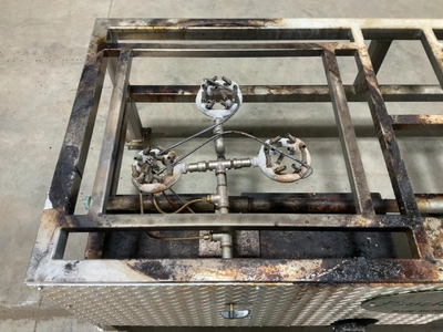Used PSYCHO BREW COMMERCIAL BREWING SYSTEM STAND WITH 2 BURNERS Brewing Equipment Michigan US | Miedema Asset Management Group #1580110