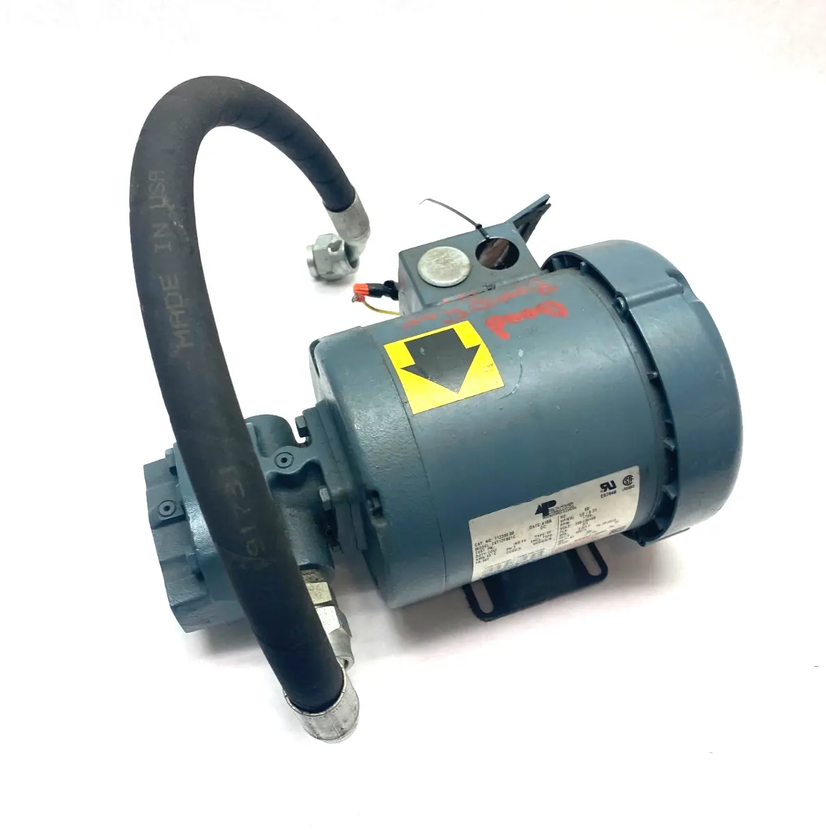 112350.00, C6T17FB61C | Leeson 112350.00 3-Phase Hydraulic Pump Motor 1/2HP 1725rpm C6T17FB61C - Used