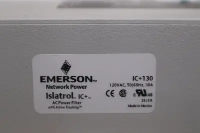 NEW EMERSON IC+130 ISLATROL AC POWER FILTER 120VAC 50/60HZ IC130 STOCK 5192CC