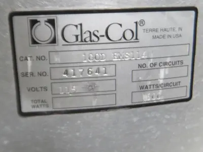 Used GLAS-COL 100D EMS114 Miscellaneous Laboratory Equipment Texas US | Aucto #1459892