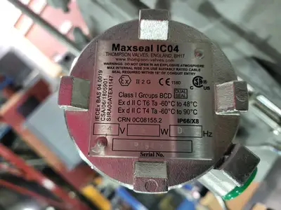 NEW HP VALVES/KEY VALVE TECHNOLOGIES P200-750TD