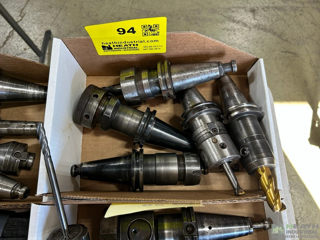 Used _UNKNOWN_ (5) ASSORTED CAT40 TOOL HOLDERS WITH TOOLING CAT Holders Illinois US | Heath Industrial Auction Services #1549698