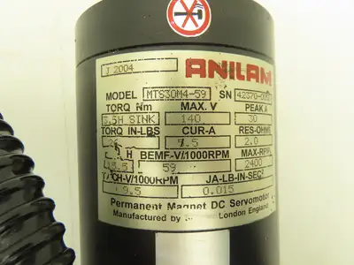Used ANILAM _UNKNOWN_ Servo Motors Indiana US | Arrow Industrial #555836