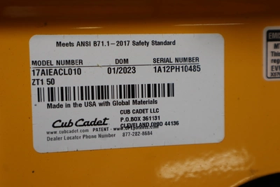 Used CUB CADET UTLIMA ZT1 50" Mowers Minnesota US | Machinesused.com #1385754