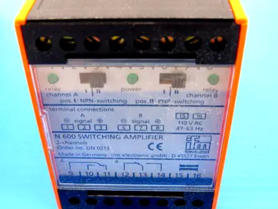 NEW EFECTOR IFM N600/110VAC/0.08A-DN0213 AMPLIFER N600110VAC008A DN0213