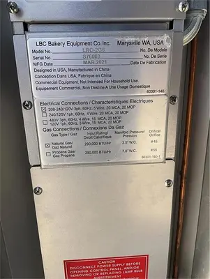 Used LBC LRD-2G6 Ovens British Columbia CA | Surrey Food Equipment #1493638