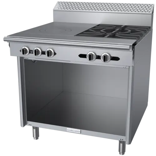 Garland C36-17S 36" 2 Burner Gas Range w/ Hot Top & Storage Base, Natural Gas