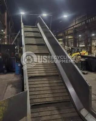 USED 2008 EXCEL 2R10 HORIZONTAL BALER WITH CONVEYOR