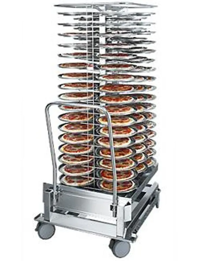 RATIONAL -  MOBILE PLATE RACKS - HOLDS 84 PLATES -  C/W COVERS - 4 AVAILABLE