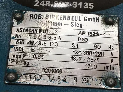 USED ROBERT BIRKENBEUL AP132S-4