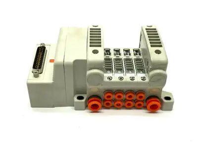 VV5QC11-04N3FD0-S | SMC  Base Mount Plug-In Manifold - Used