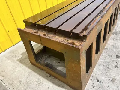 32" X 64" T SLOTTED STEEL DRILL BOX SETUP TABLE: STOCK #23229