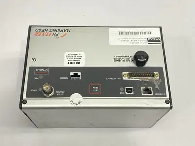 USED NOVANTA SYNRAD FH FLYER 2-WAY SCAN MARKING HEAD LASER GAUGING SYSTEM