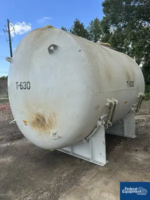 USED Pfaudler 6,000 Gal GMM Pfaudler Glass lined Horizontal Chemstore Receiver, 87#