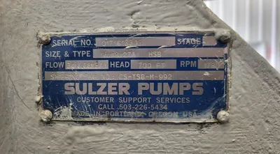 USED SULZER BINGHAM 16X18X27A HSB