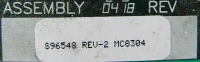 USED REXA D95574 CONTROL BOARD S95814 S96548 S96425