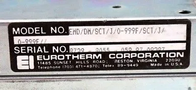 USED EUROTHERM EMD/DM/SCT/J/0-999F/SCT/J/0-999F// PC MODULE