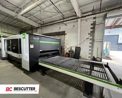 2026 Bescutter FLY PRO 5'X10' | 1500W - 6000W IPG | Fiber Laser Metal Sheet and Pipe Cutter Full Enclosure with Parallel Shuttle Table