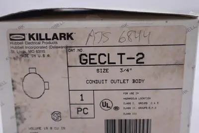 HUBBELL KILLARK GECLT-2 Conduit Outlet 3/4 in #2013-A