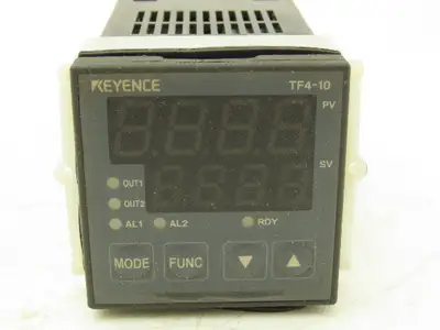 Keyence TF4-10 Temperature Controller 120/240VAC 1Ph In