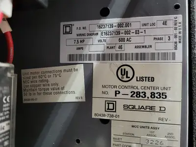 USED SQUARE D MODEL 6