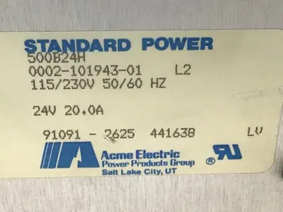 USED ACME ELECTRIC 500B24H
