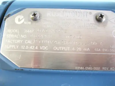 Used Rosemount 3144P D1A1NAB4M5 Sensors New Hampshire US | Bitter End Trading #1493539