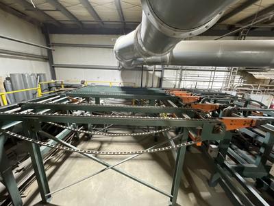 Automated Lumber Handling 12' Six-Strand Chain Deck