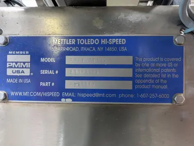 USED 2014 METTLER-TOLEDO RECTANGULAR/BELTWEIGH CCXE
