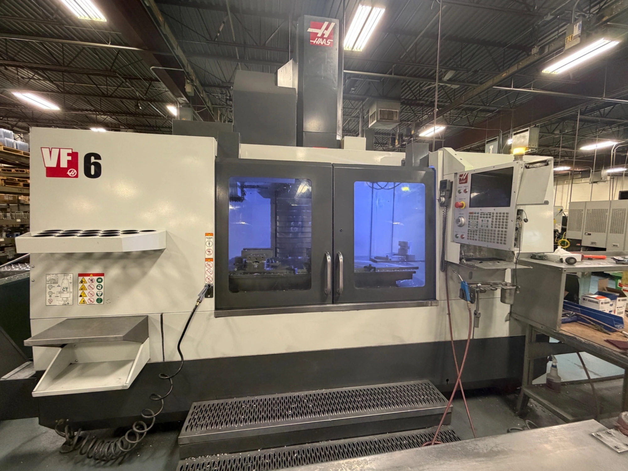 HAAS VF 6/50 CNC VERTICAL MACHINING CENTER WIRED FOR 4TH and 5TH AXIS