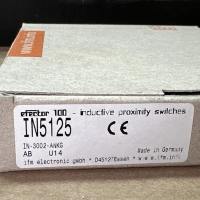 NEW IFM Efector Switch IN5125, IN-3002-ANKG