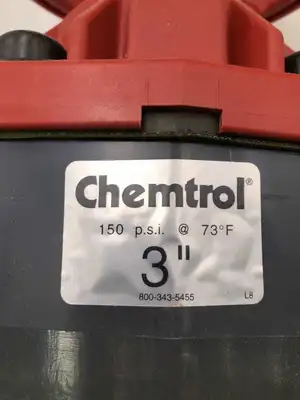 Nibco Chemtrol G45CD E 3″ PVC Manual Diaphragm Valve 150PSI at 73°F.00