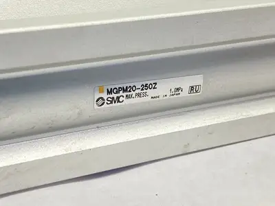 Used SMC Pneumatic Compact Guide Cylinder 20mm Bore 250mm Stroke Pneumatic Cylinders Michigan US | Maverick Industrial Sales #1507201