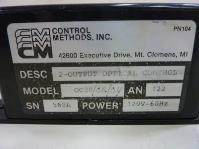 USED CONTROL METHODS OC20