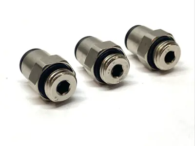 New | in-Stock Legris Push to Connect Male Connector 1/4" NPT 8mm Tube Dia. LOT OF 3 Parts (Hydraulics and Pneumatics) Michigan US | Maverick Industrial Sales #1391677