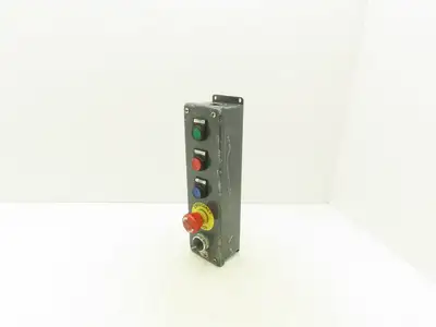 Hoffman E5PBG Pushbutton Electrical Enclosure 5 Hole 22/30mm Pushbutton E-Stop