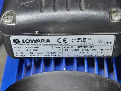 NEW LOWARA CA70/33/B
